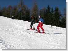 Meinereiner mit Skilehrer